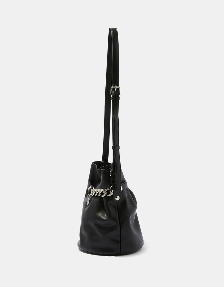 Bag With Metallic Chain | Black