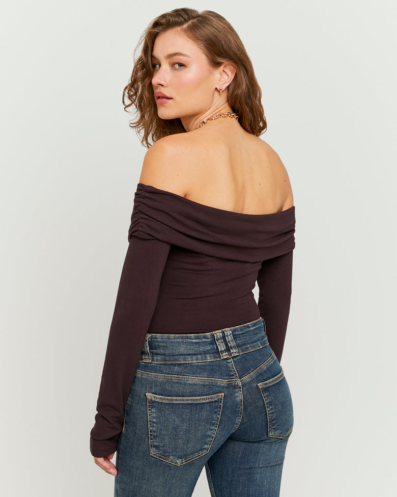 Off Shoulders Body | Brown