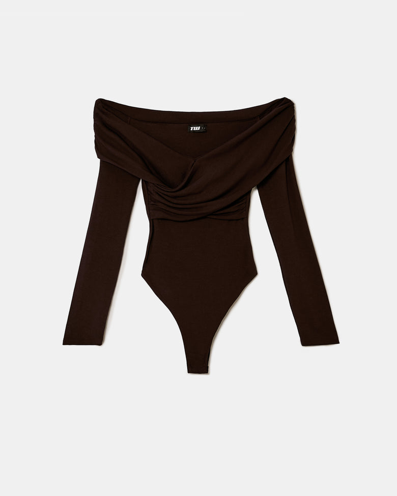 Off Shoulders Body | Brown
