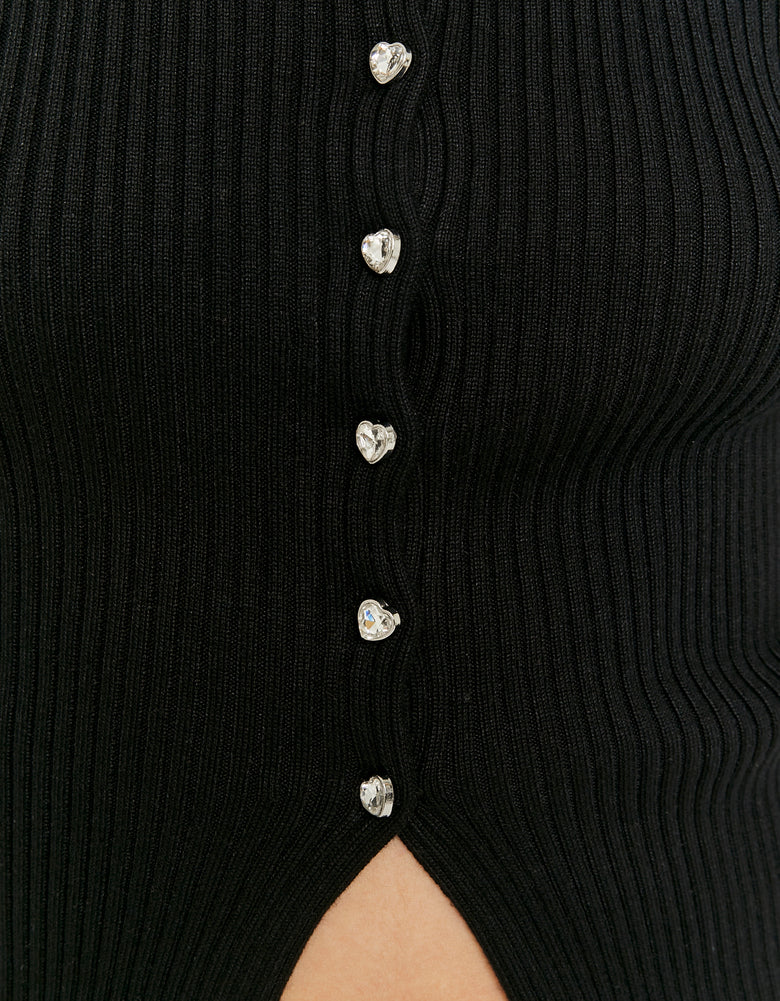 Knitted Cardigan | Black