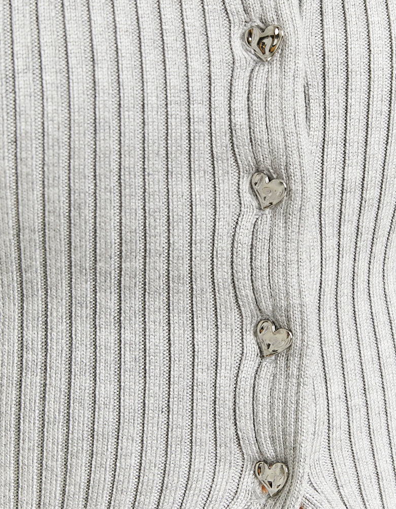 Knitted Cardigan | Grey