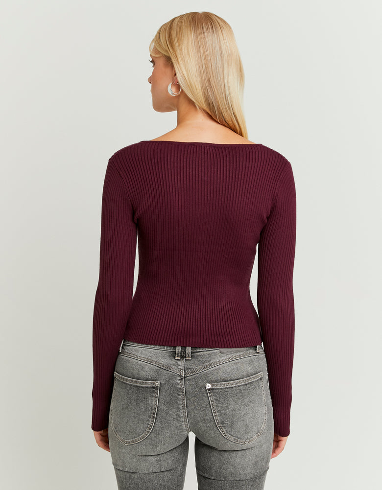 Top 3/4 with Thin Stripes | Serenity Rose Stripes