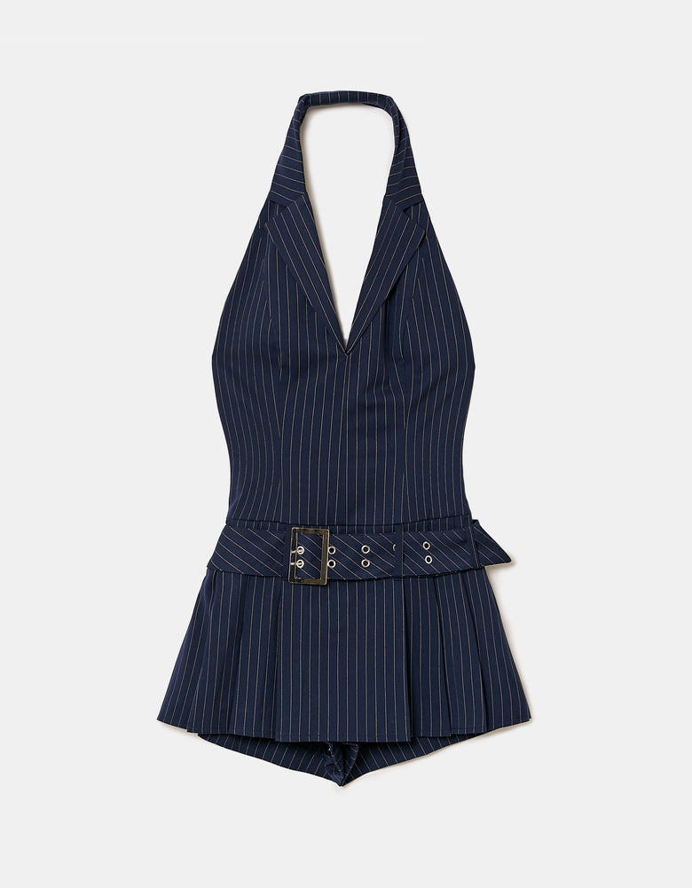 Chino Pants With Belt | Blue