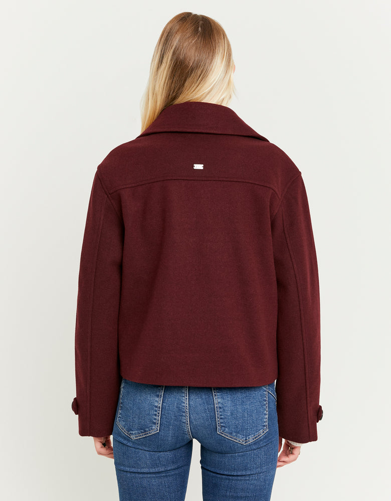 Buttoned Jacket | Bordeau