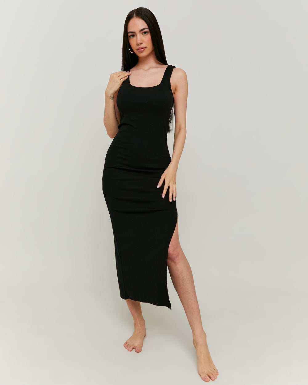 Basic Midi Dress | Black
