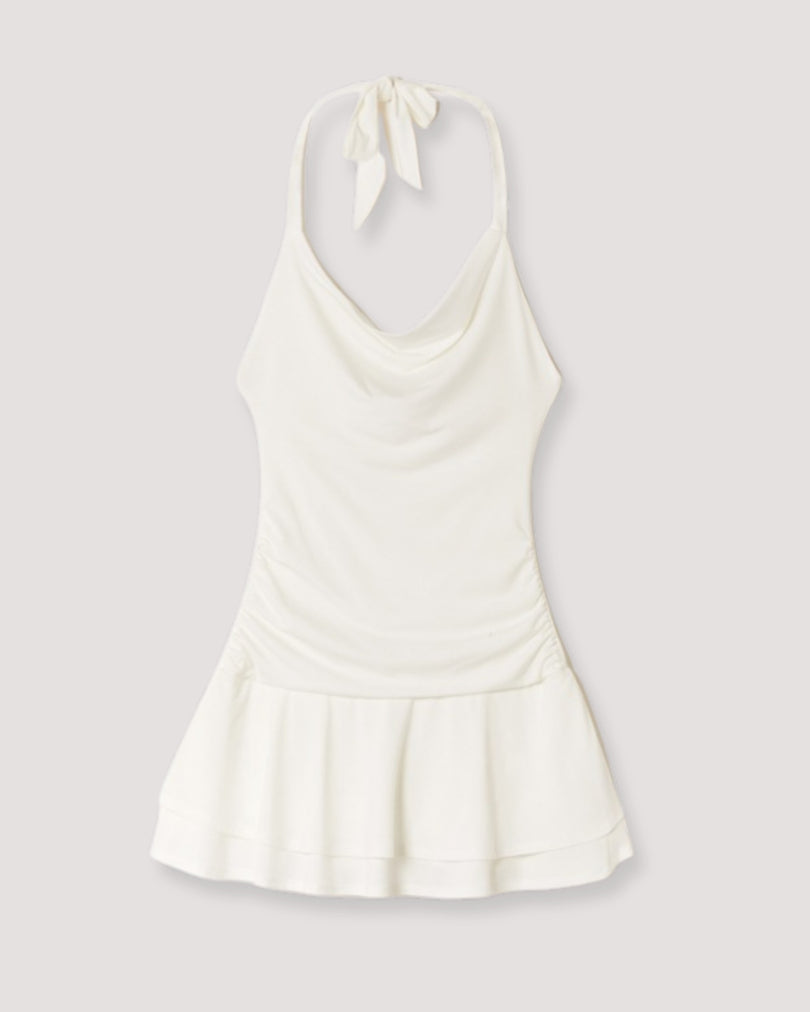 Backless Mini Dress | Off White