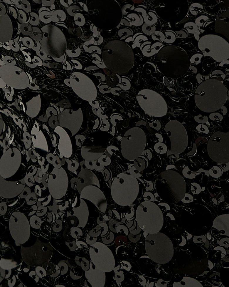 Mini Dress in Sequin | Black