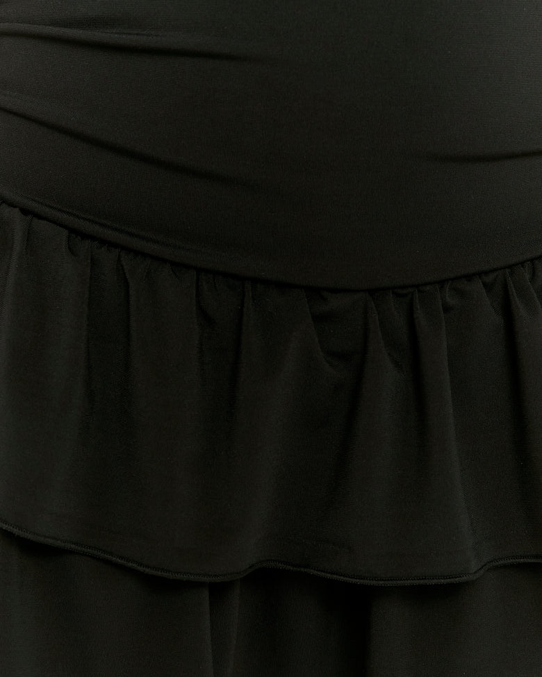 Dress with Ruffles | Black
