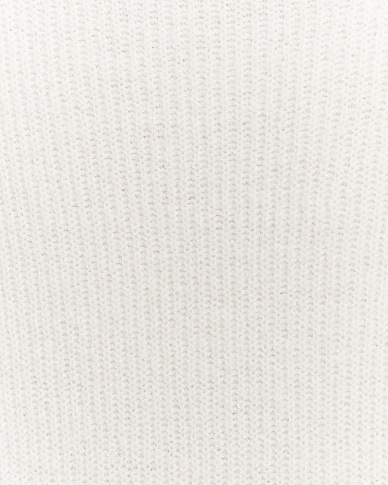 Dress with Loose Turtle Neck | Cream