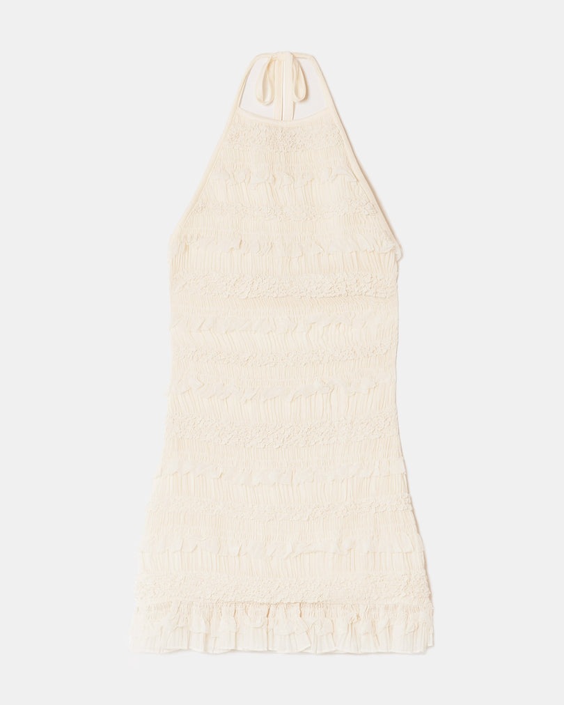Backless Mini Dress | Off White