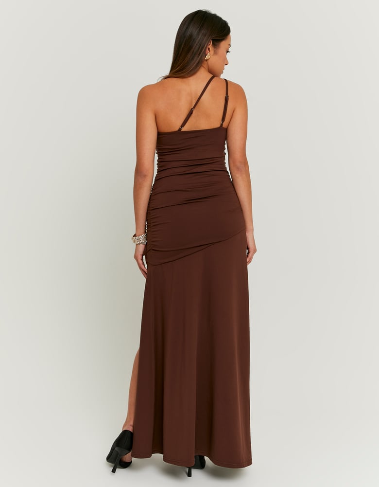 Brown Draped Dress | Brown