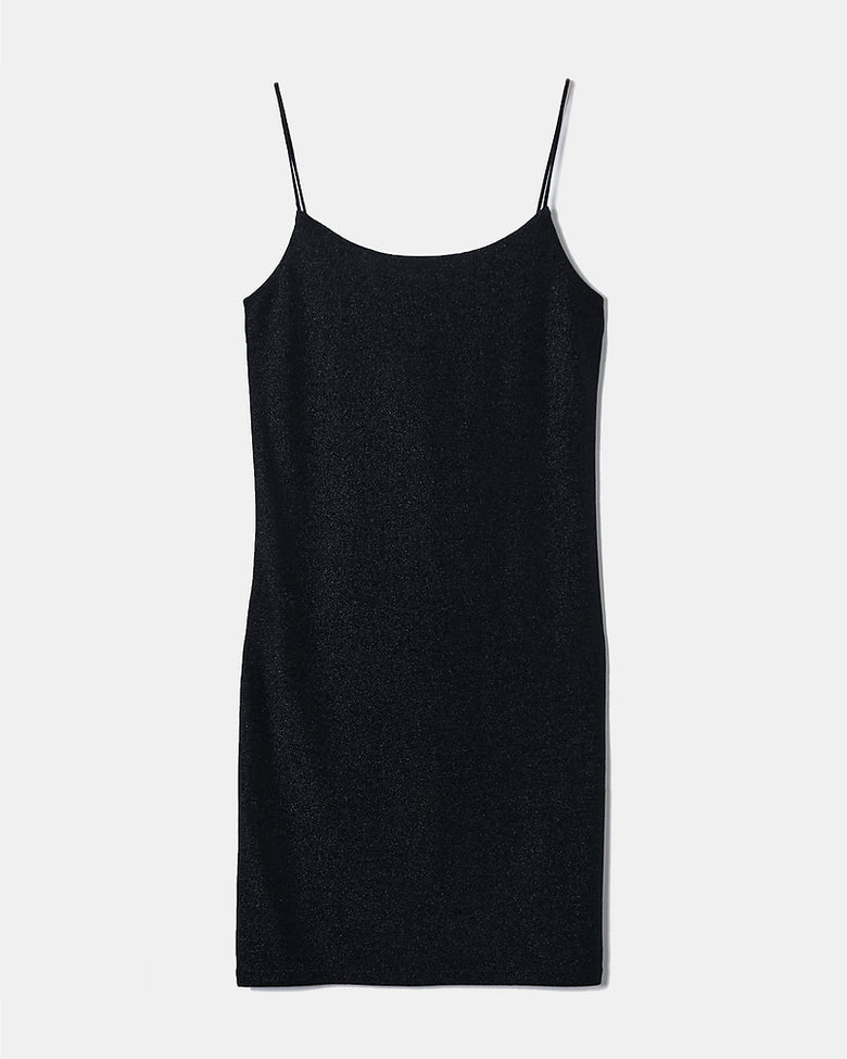 Lurex Mini Dress | Black