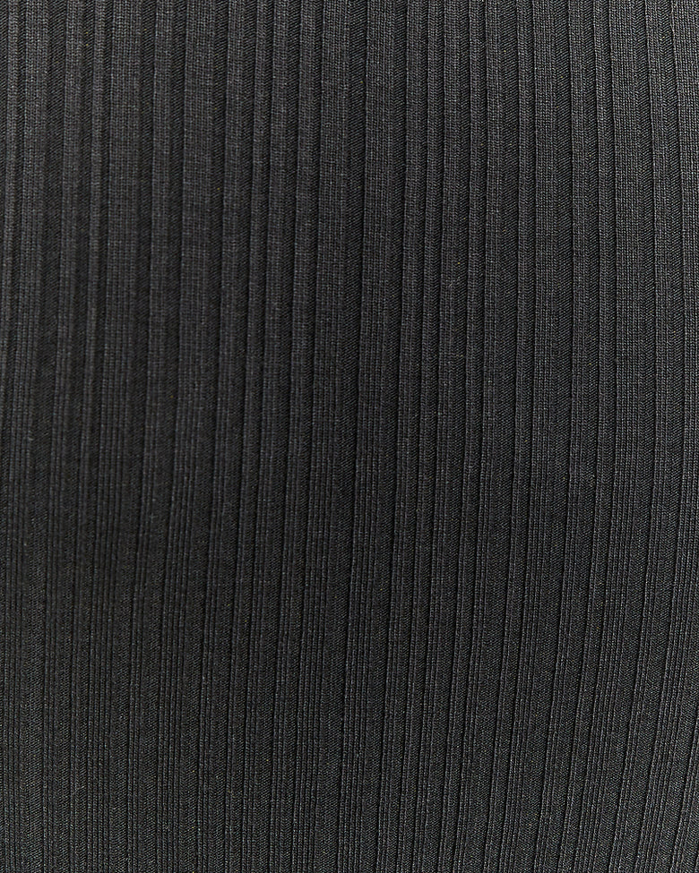 Fitted Midi Dress | Black