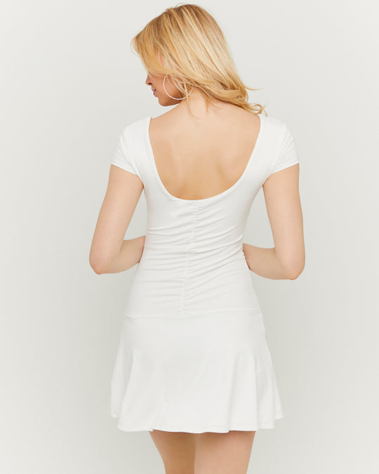Backless Short Dress | Off White