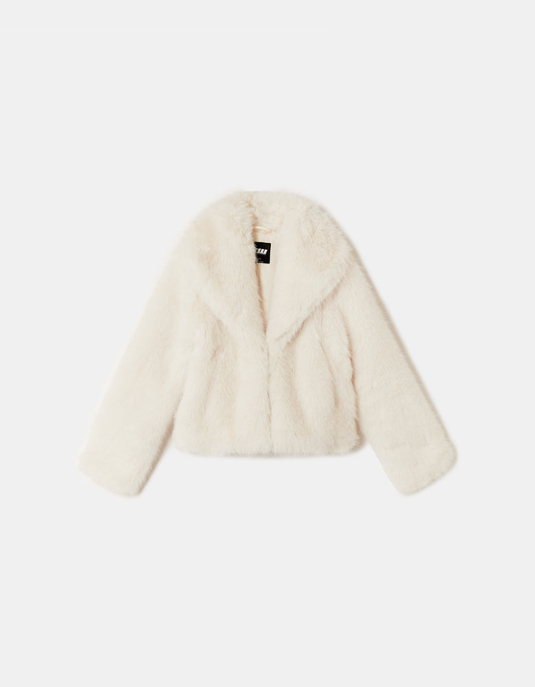 Faux Fur Jacket | Off White