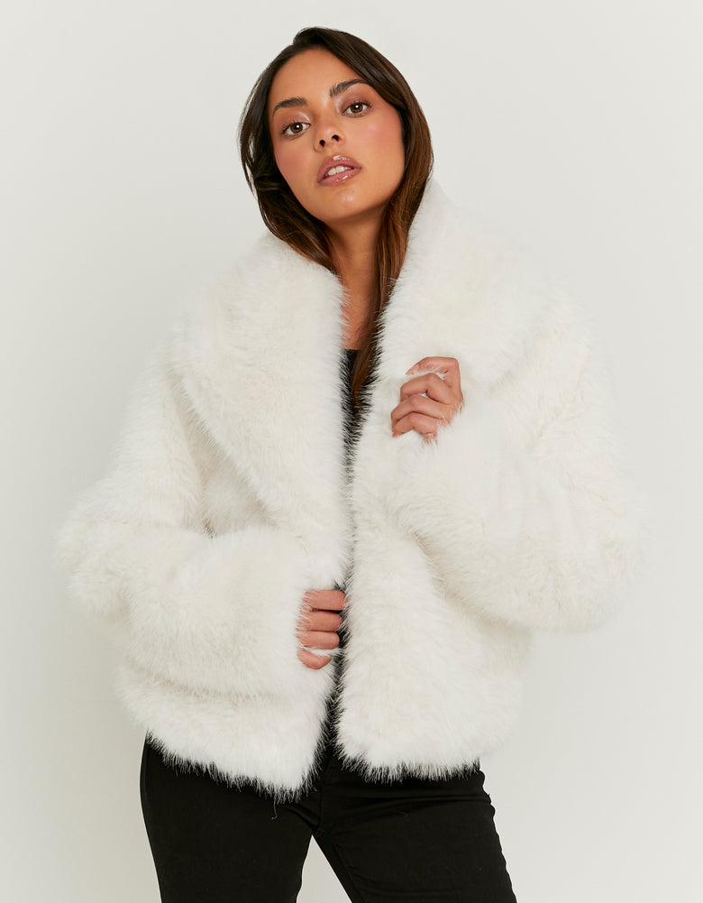 Faux Fur Jacket | Off White