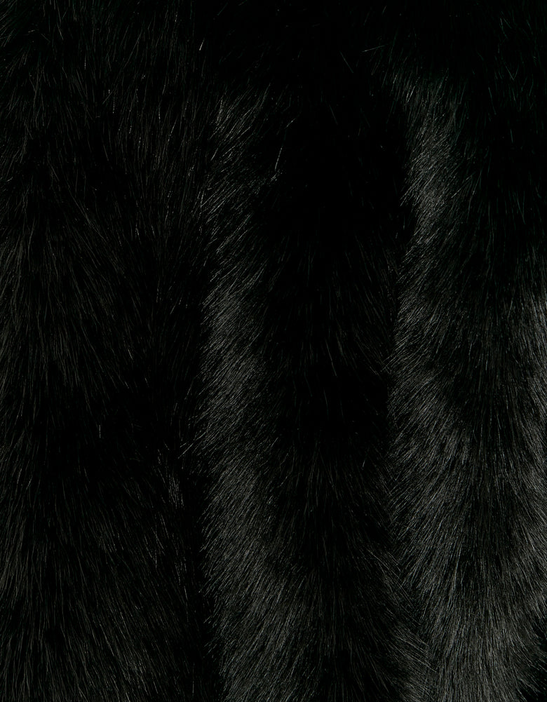 Faux Fur Jacket | Black