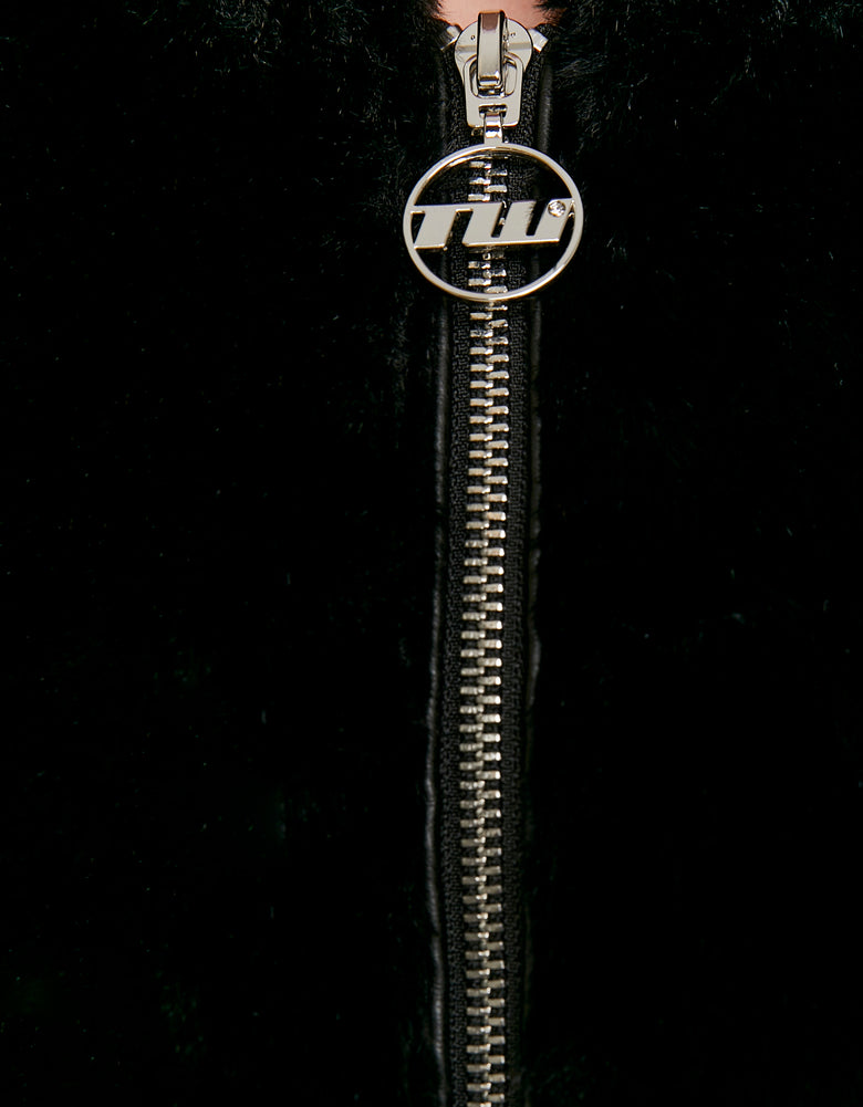 Faux Fur Jacket | Black