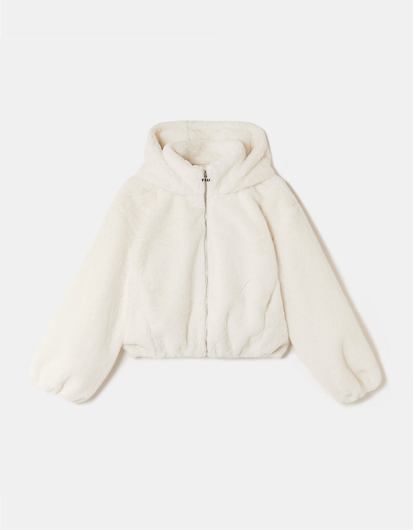Faux Fur Jacket | Off White