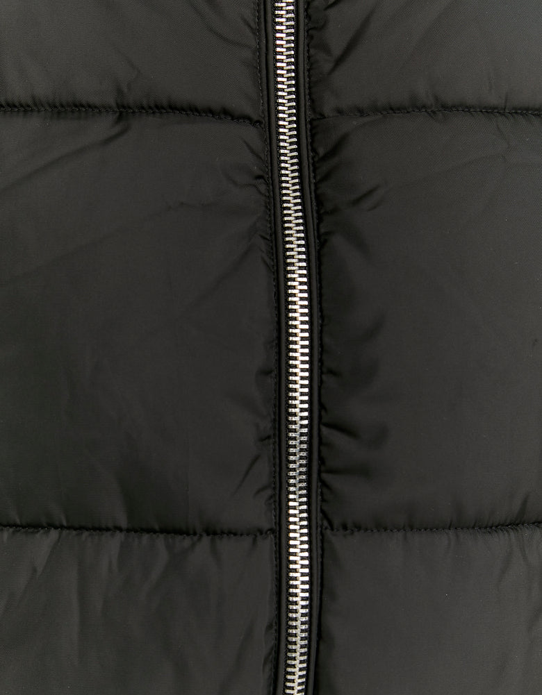 Cropped Puffer Jacket | Black