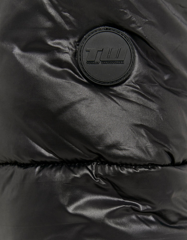 Cropped Padded Jacket | Black