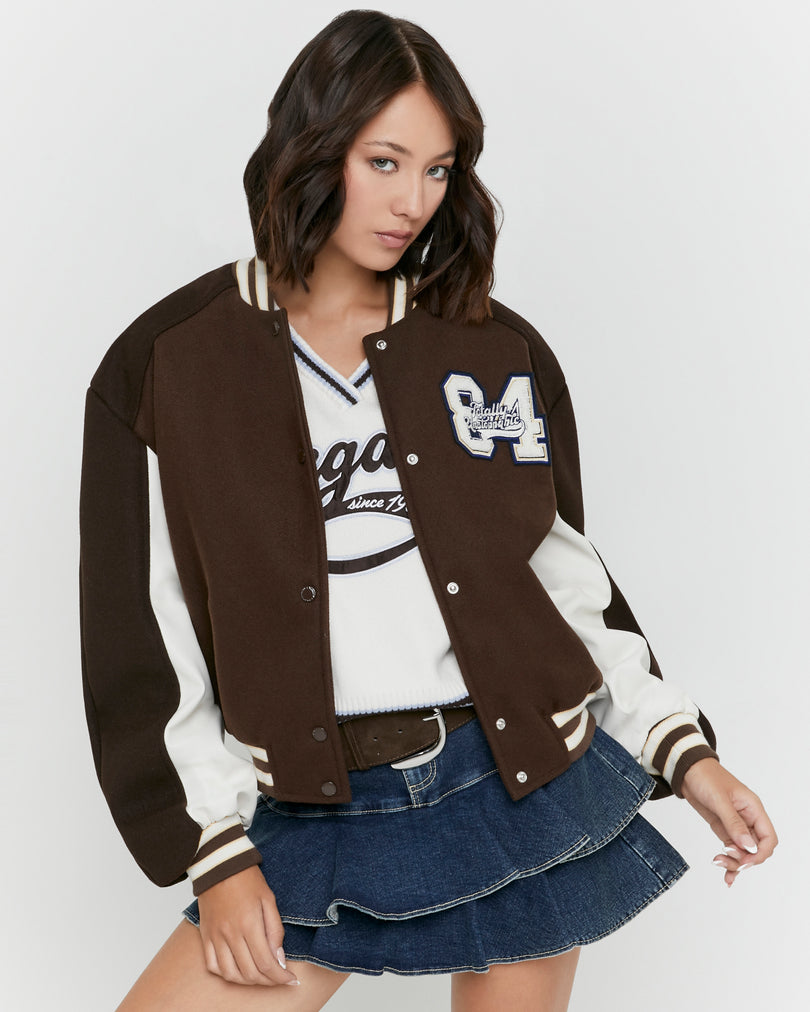 Varsity Jacket | Brown