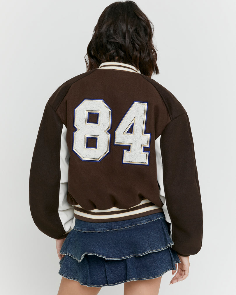 Varsity Jacket | Brown