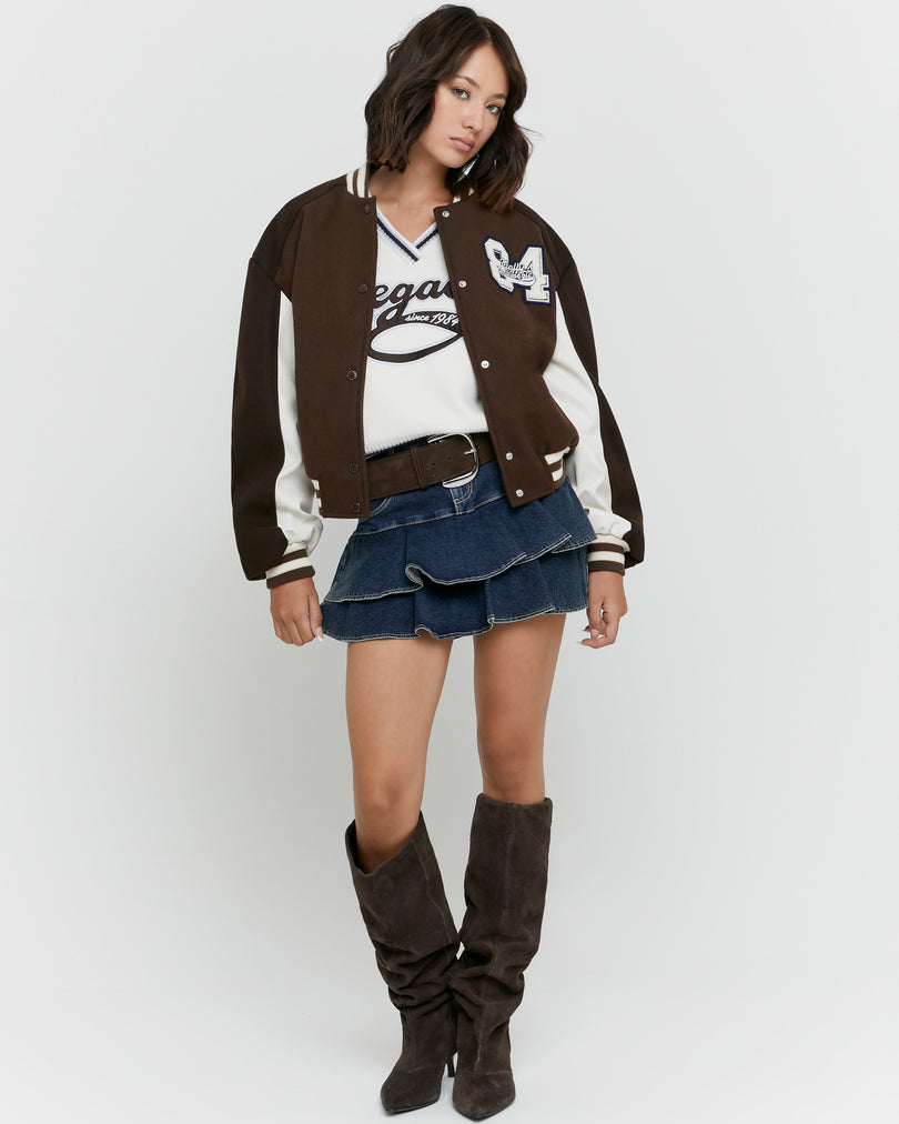 Varsity Jacket | Brown