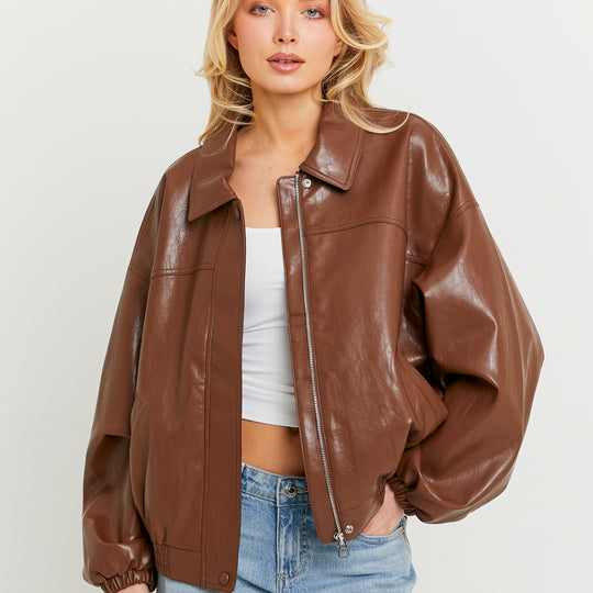 Oversized Jacket | Brown