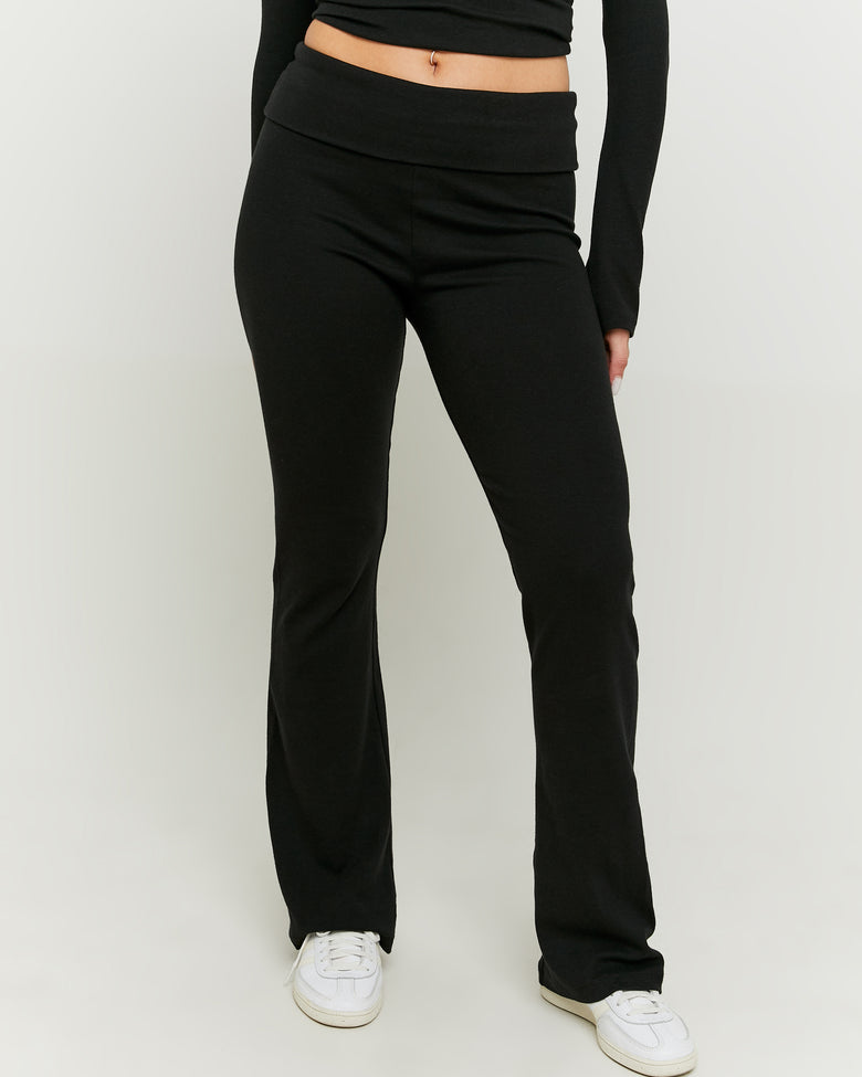 Leggings with Fold | Black