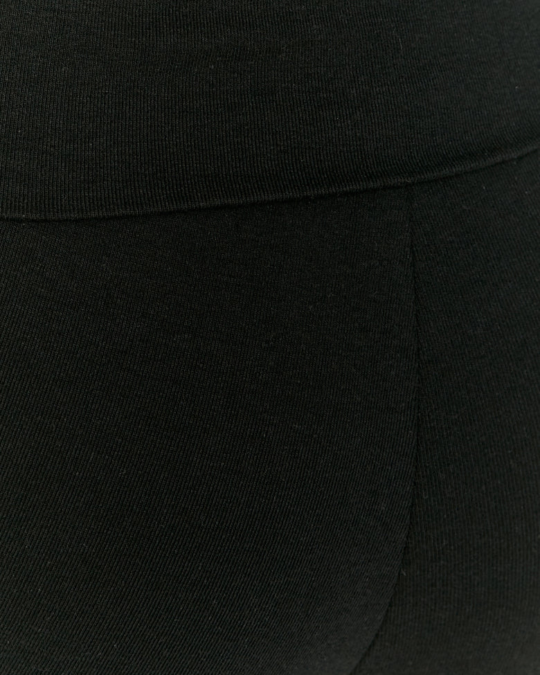 Leggings with Fold | Black