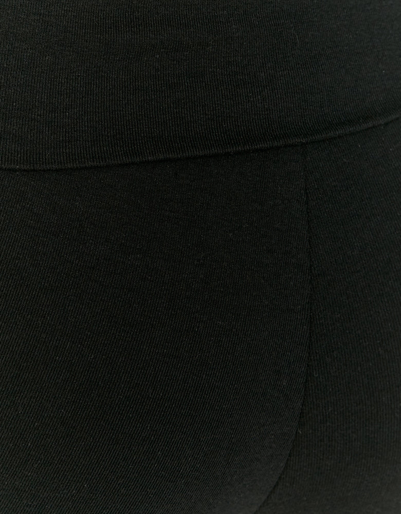 Leggings with Fold | Black