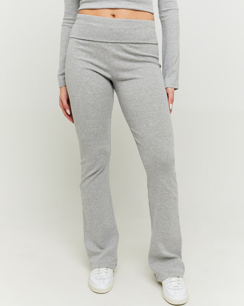 Leggings with Fold | Grey