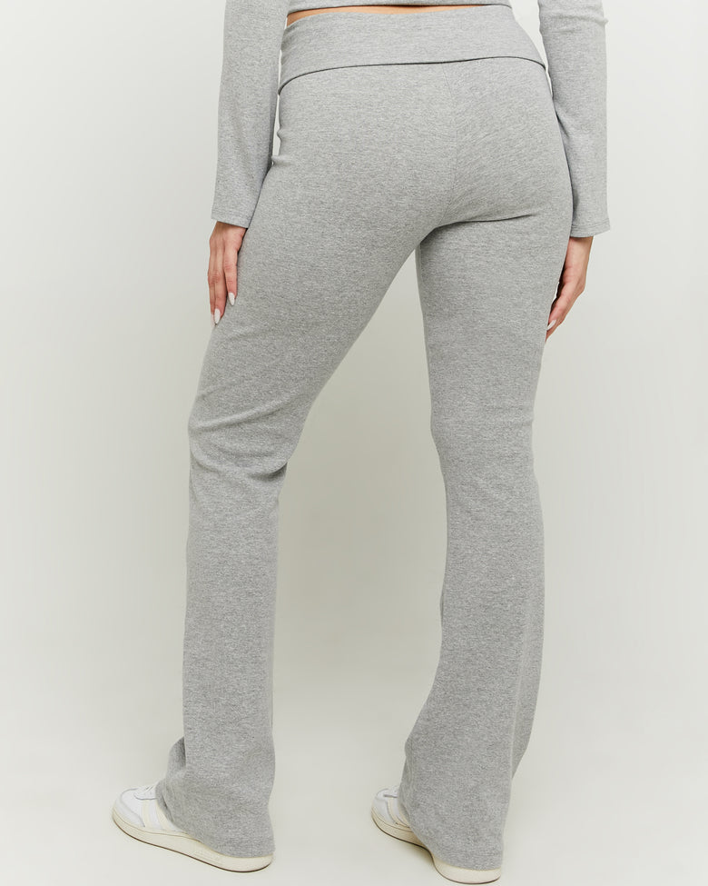 Leggings with Fold | Grey