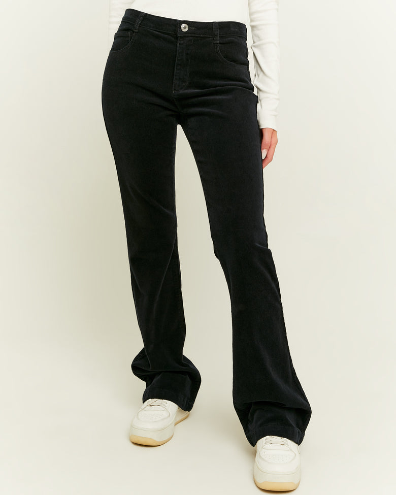 Corduroy Bootcut Pant | Black