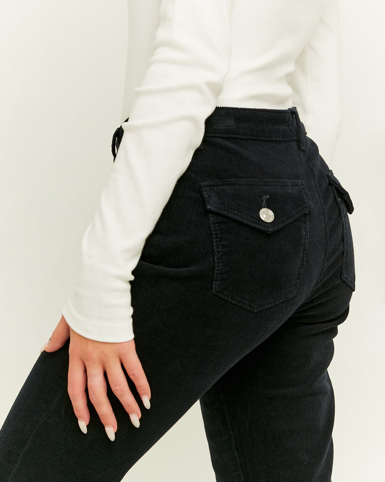Corduroy Bootcut Pant | Black