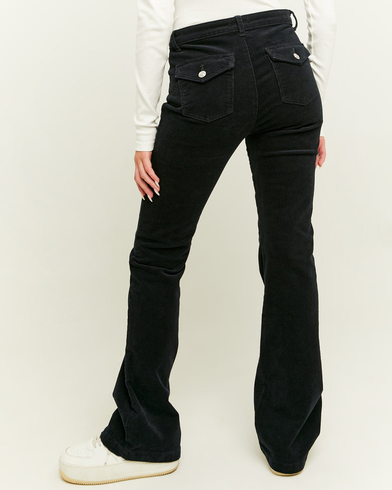 Corduroy Bootcut Pant | Black