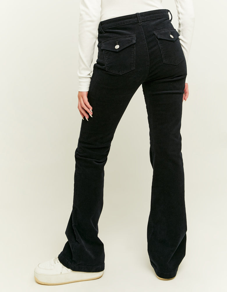 Corduroy Bootcut Pant | Black