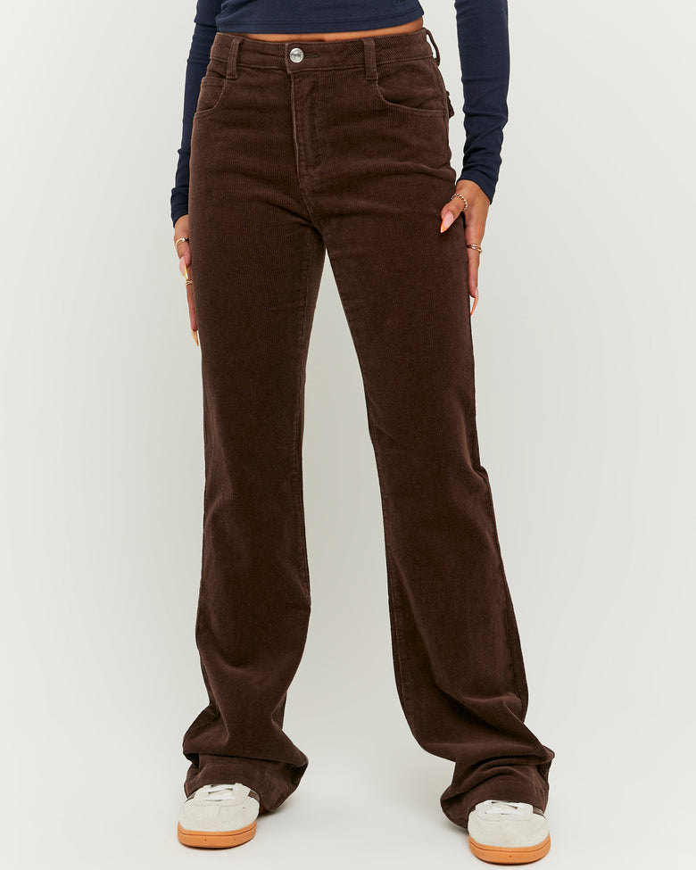 Corduroy Bootcut Pant | Brown