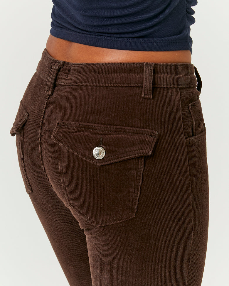 Corduroy Bootcut Pant | Brown