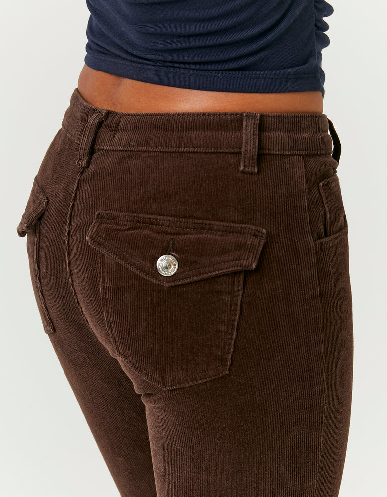 Corduroy Bootcut Pant | Brown