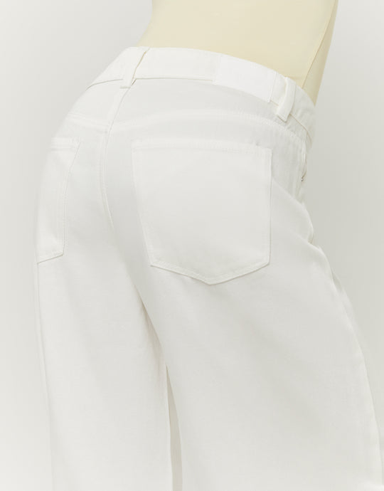 Barrel Trousers | White