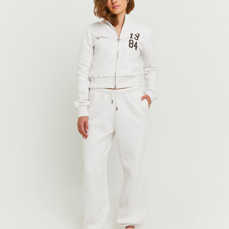 Printed Jogger | Beige chiné