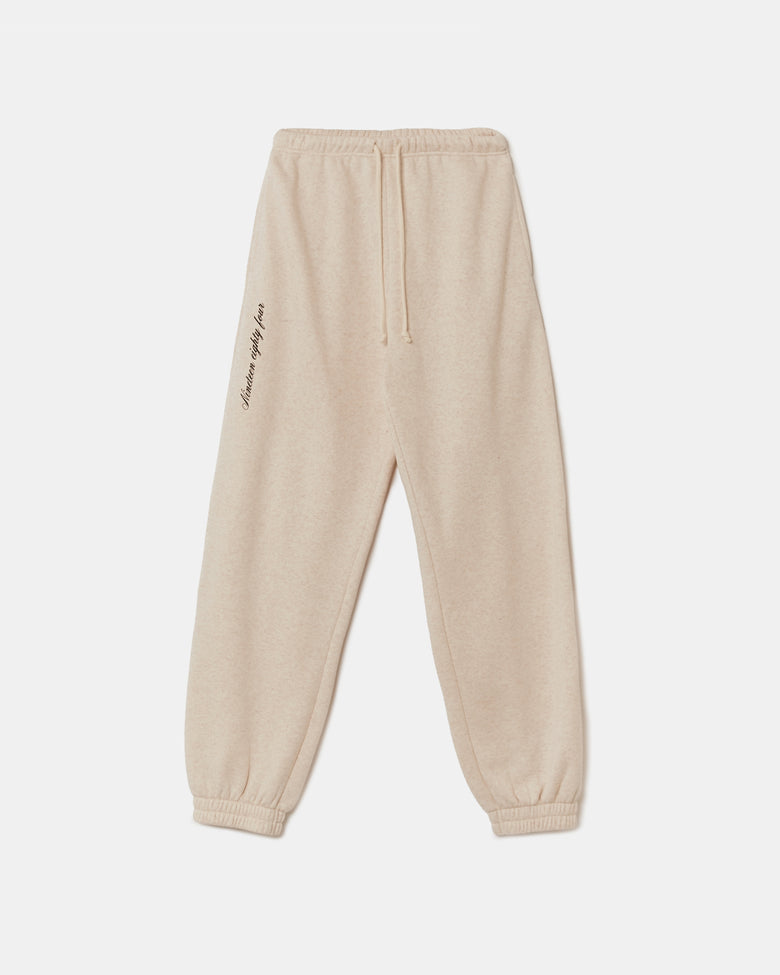 Printed Jogger | Beige chiné