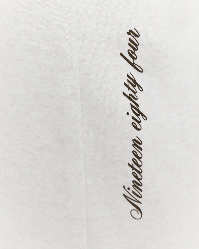 Printed Jogger | Beige chiné