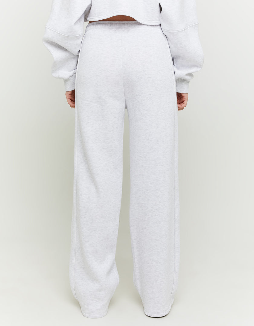 Wide Leg Joggers | Light Grey