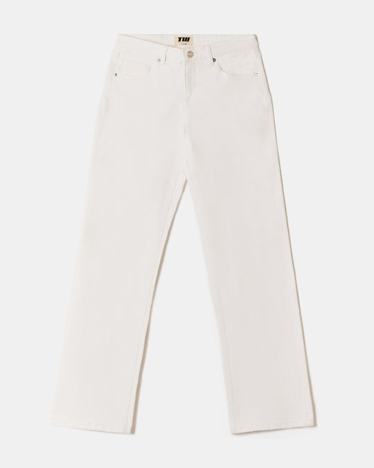 Low Waist Trousers | White