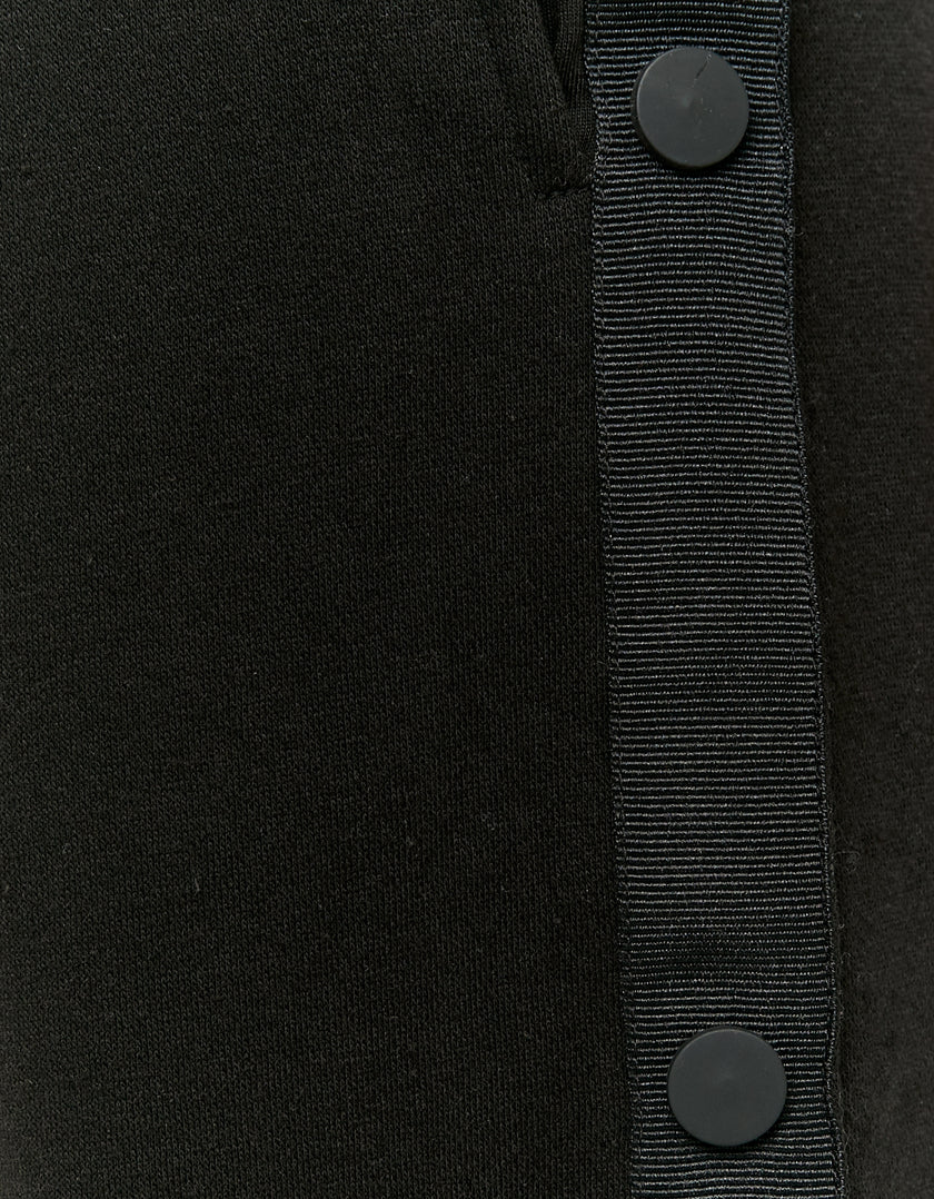 Wide Leg Joggers Trousers | Black