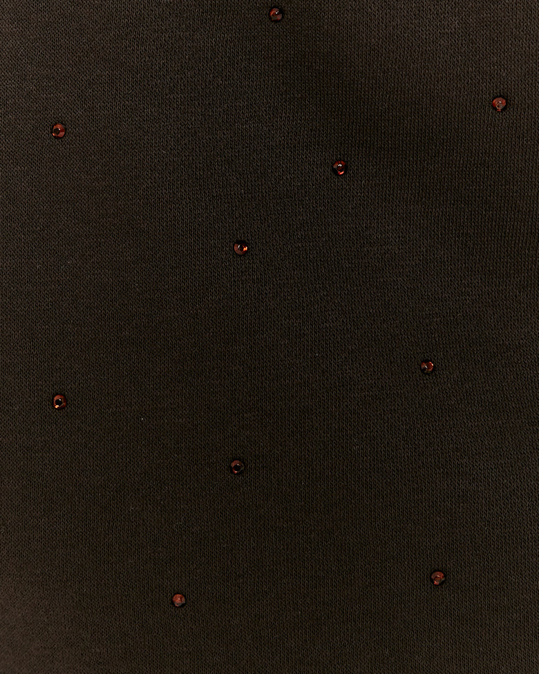 Jogger with Rhinestones | Brown