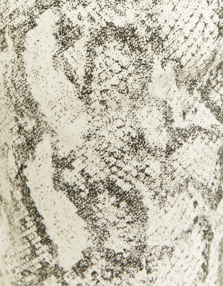 Snake Print Wide Leg Jeans | Snake Print